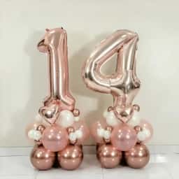 Rose Gold Balloon bouquet