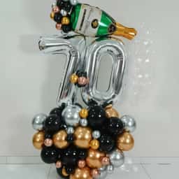 70th Birthday Balloon Bouquet