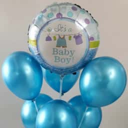 Welcome Baby Boy Balloon Bouquet