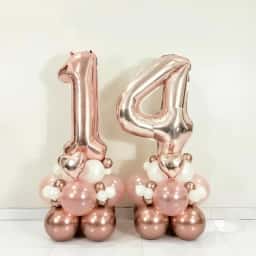 Rose Gold Balloon bouquet