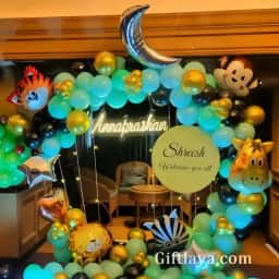 Jungle Theme Annaprashan Setup