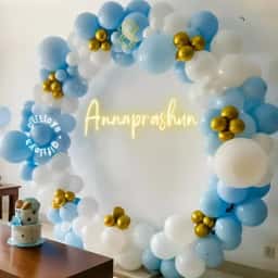 Annaprashan Neon Light Setup