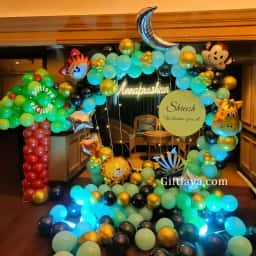 Jungle Theme Annaprashan Setup