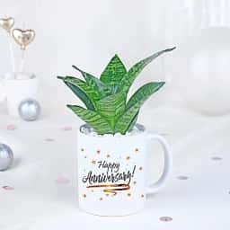 Snake Plant Gift Mug for Anniversary 