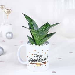 Snake Plant Gift Mug for Anniversary 