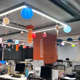 Office Lantern Decoration For Diwali