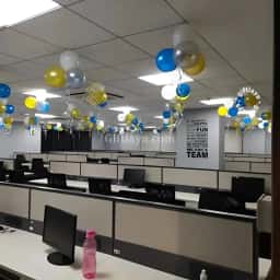Balloon Decoration at Office