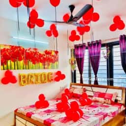 Simple Bride Welcome at Home Decoration