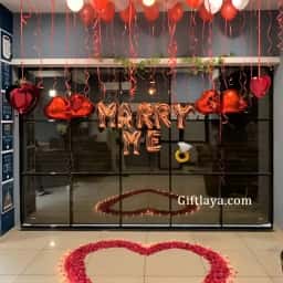 Red White Proposal Decoration