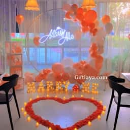 Marry Me Proposal Decoration at Home