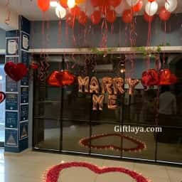 Red White Proposal Decoration