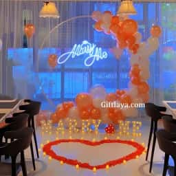 Marry Me Proposal Decoration at Home