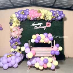 Baby Girl Naming Backdrop
