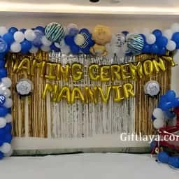 Baby Naming Balloon Setup