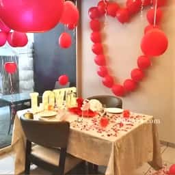 Private Candle Light Dinner Setup