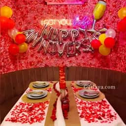 Floral Candle Light Dinner