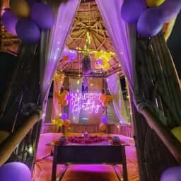 Secret Garden Dinner Setup