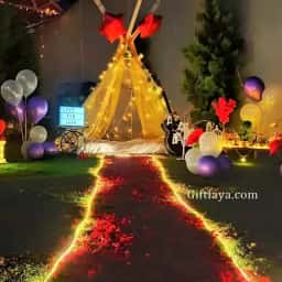 Open Garden Candle Light Dinner