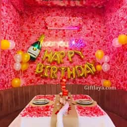 Floral Candle Light Dinner