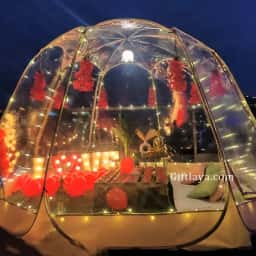 Exclusive Rooftop Dinner Setup