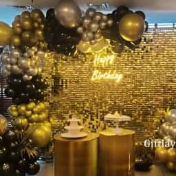 Golden Premium Birthday Decoration