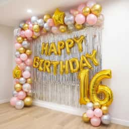 Balloon Glam Birthday Decoration