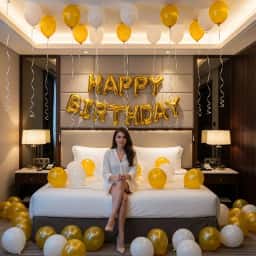 Charming Golden Birthday Decor