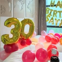 Simple Birthday Decoration in Room