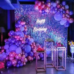 Sequence Birthday Backdrop Decoration