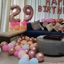 Rose Gold Birthday Decoration