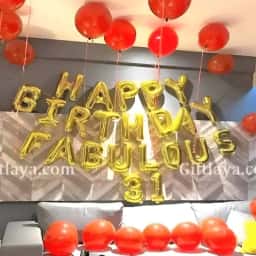 Red and Black Birthday Theme