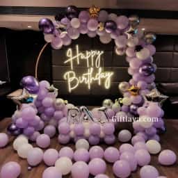 Purple Pastel Ring Decoration