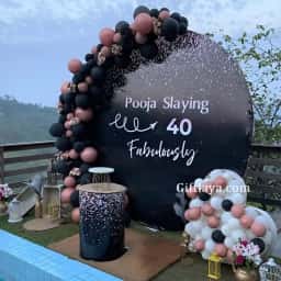 Black Theme Birthday Decoration