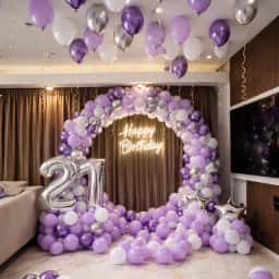 21st Birthday Celebration Decor
