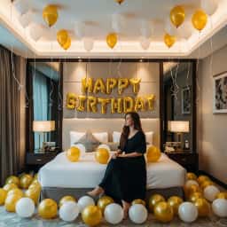 Charming Golden Birthday Decor