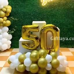 Birthday Green Backdrop Decoration
