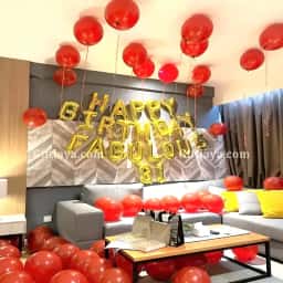 Red and Black Birthday Theme