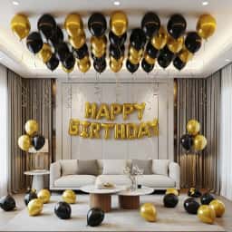Black & Gold Special Birthday Decor