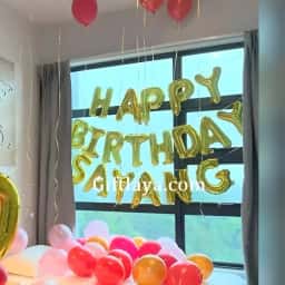 Simple Birthday Decoration in Room