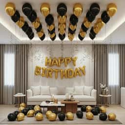 Black & Gold Special Birthday Decor