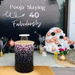 Black Theme Birthday Decoration