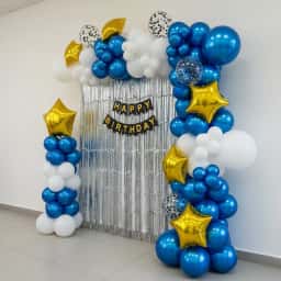Premium Metallic Blue Balloon Decoration