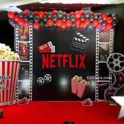 Netflix Theme Birthday Decoration