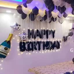 Balloon Birthday Hall Decoration