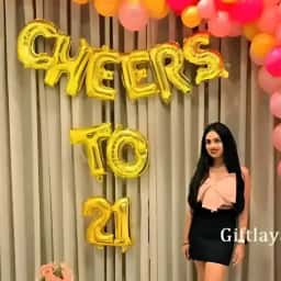 21st Balloon Arch Decoration