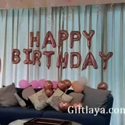 Rose Gold Birthday Decoration