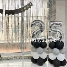 Happy Birthday Balloons Arch