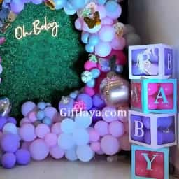 Baby Shower Neon Theme