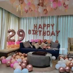 Rose Gold Birthday Decoration