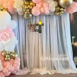 Baby Girl Christening Setup